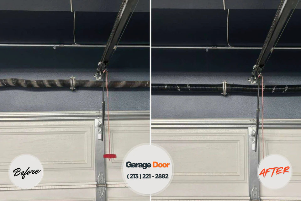 Before and after: garage door repair Berino, NM